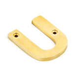 From The Anvil Door Furniture Polished Brass / Letters / U From The Anvil - Polished Brass Letter U
