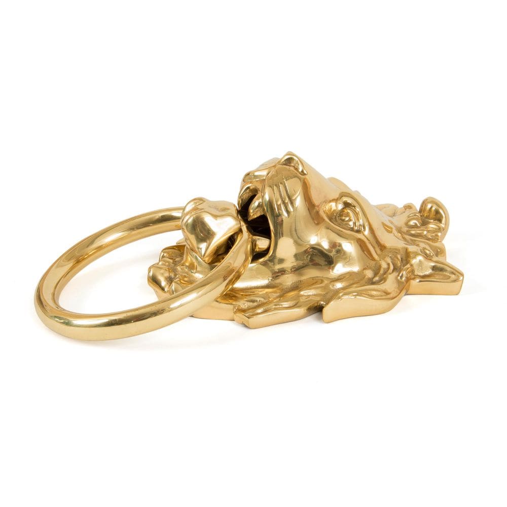 From The Anvil Door Furniture Polished Brass / Lion Door Knocker From The Anvil - Polished Brass Lion Head Door Knocker