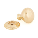 From The Anvil Cabinet Hardware Polished Brass / Cabinet Knobs / 32mm Dia. From The Anvil - Polished Brass Mushroom Cabinet Knob 32mm