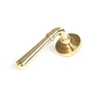 From The Anvil Door Furniture Polished Brass / Round Rose From The Anvil - Polished Brass Newbury Lever on Rose Set (Beehive) - Unsprung