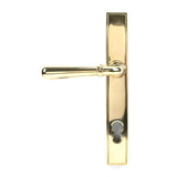 From The Anvil Door Furniture Polished Brass / Multi Point Lock Set / 92mm c/c From The Anvil - Polished Brass Newbury Slimline Lever Espag. Lock Set