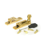 From The Anvil Window Furniture Polished Brass / Sash Window Quadrant Fasteners / Yes From The Anvil - Polished Brass Prestbury Quadrant Fastener - Narrow