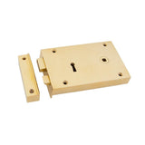 From The Anvil Locks & Latches Polished Brass / Rim Locks From The Anvil - Polished Brass Right Hand Rim Lock - Large