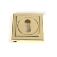 From The Anvil Door Furniture Polished Brass / Mortice Key Profile Escutcheons From The Anvil - Polished Brass Round Escutcheon (Square)
