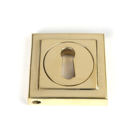 From The Anvil Door Furniture Polished Brass / Mortice Key Profile Escutcheons From The Anvil - Polished Brass Round Escutcheon (Square)