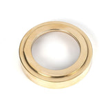 From The Anvil Door Furniture Polished Brass / Euro Profile Escutcheons From The Anvil - Polished Brass Round Euro Escutcheon (Art Deco)