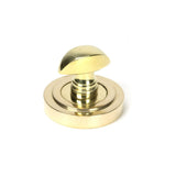From The Anvil Door Furniture Polished Brass / No From The Anvil - Polished Brass Round Thumbturn Set (Art Deco)