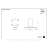 From The Anvil Window Furniture Polished Brass / Sash Ring From The Anvil - Polished Brass Sash Eye Lift