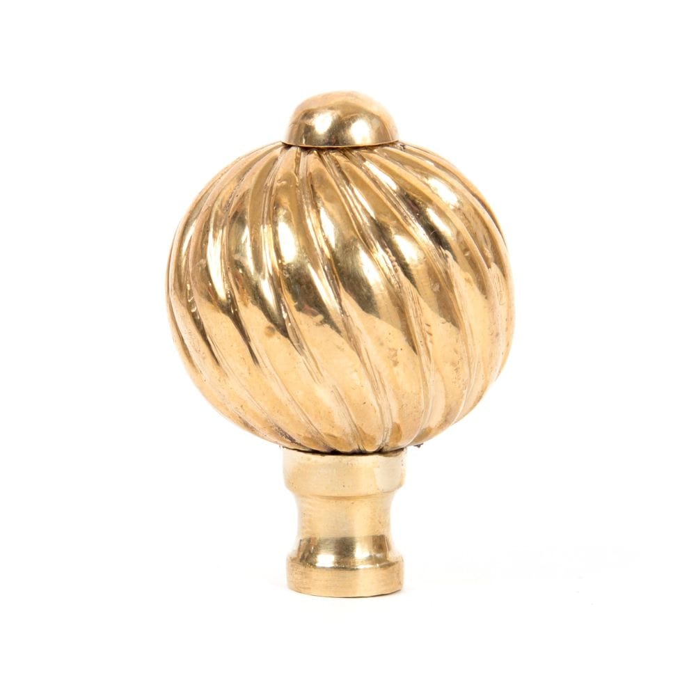 From The Anvil Cabinet Hardware Polished Brass / Cabinet Knobs / Small From The Anvil - Polished Brass Spiral Cabinet Knob - Small