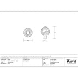 From The Anvil Cabinet Hardware Polished Brass / Cabinet Knobs / Small From The Anvil - Polished Brass Spiral Cabinet Knob - Small