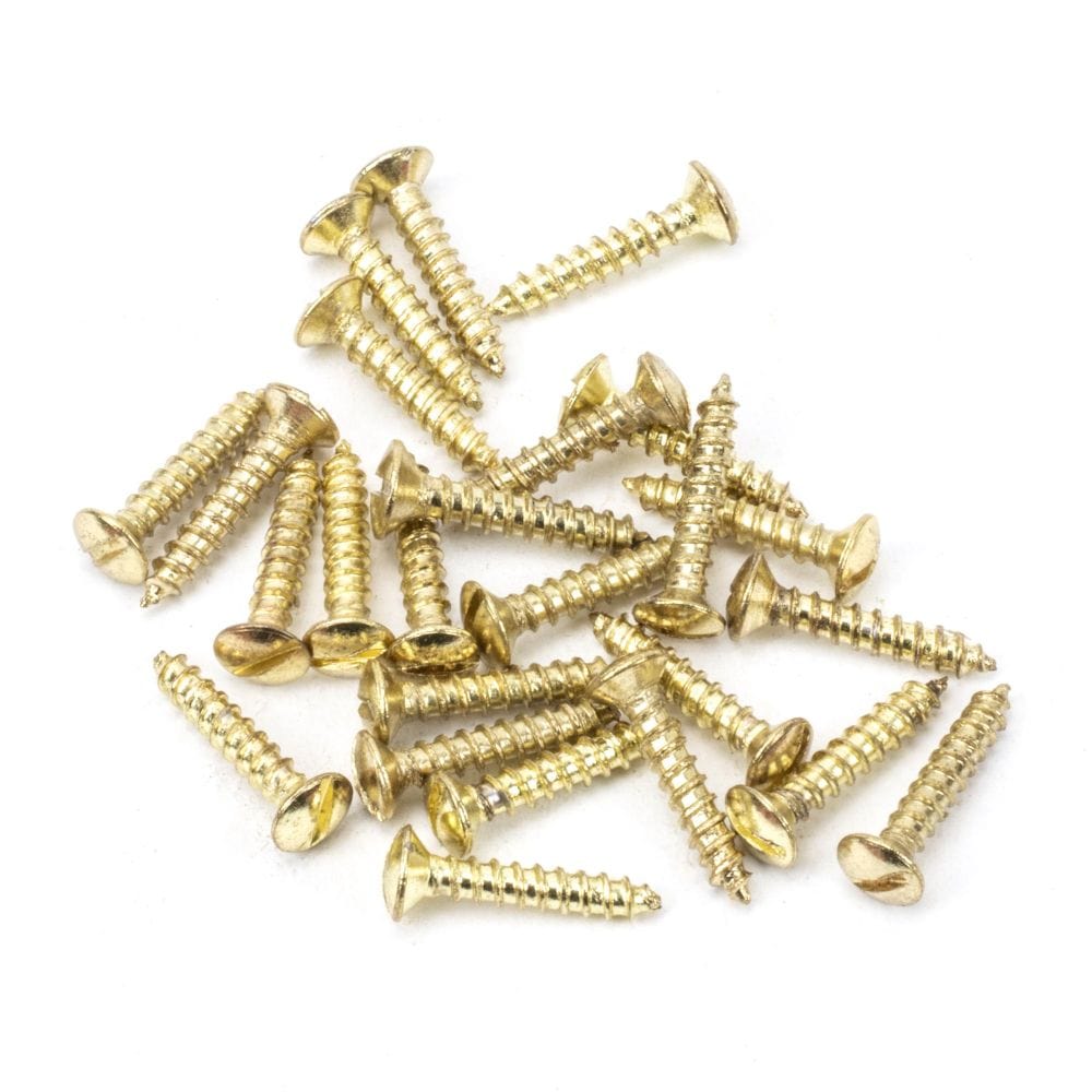 From The Anvil Accessories Polished Brass / Fixing Packs From The Anvil - Polished Brass SS 4xÃƒâ€šÃ‚Â¾" Countersunk Raised Head Screws (25)