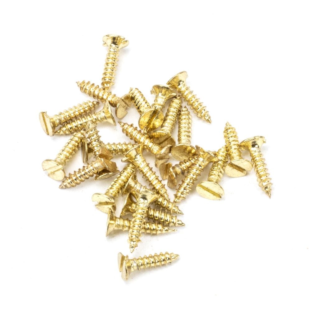 From The Anvil Accessories Polished Brass / Fixing Packs From The Anvil - Polished Brass SS 4xÃƒâ€šÃ‚Â½" Countersunk Screws (25)