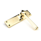 From The Anvil Door Furniture Polished Brass / Latch Handles From The Anvil - Polished Brass Straight Lever Latch Set
