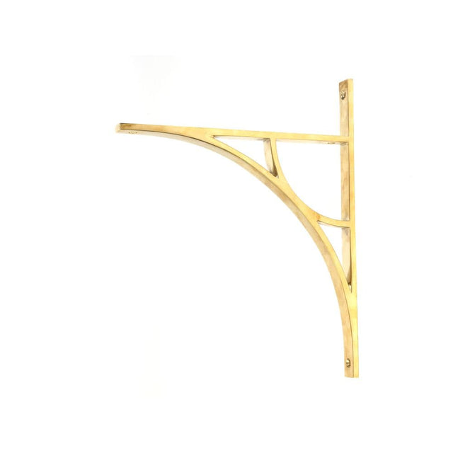 From The Anvil Accessories Polished Brass / Shelf Brackets / 314 x 250mm From The Anvil - Polished Brass Tyne Shelf Bracket (314mm x 250mm)