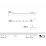 From The Anvil Window Furniture Polished Bronze / 10"/250mm From The Anvil - Polished Bronze 10" Reeded Stay