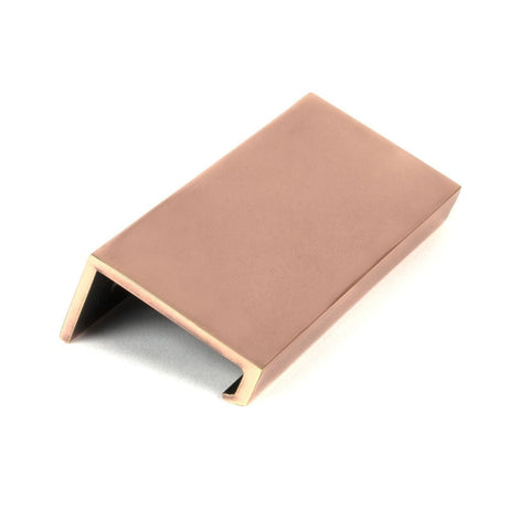 From The Anvil Cabinet Hardware Polished Bronze / Edge Pull / 100mm From The Anvil - Polished Bronze 100mm Plain Edge Pull