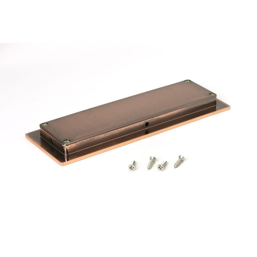 From The Anvil Door Furniture Polished Bronze / Flush Handle / Rectangular From The Anvil - Polished Bronze 175mm Plain Rectangular Pull