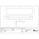 From The Anvil Cabinet Hardware Polished Bronze / Edge Pull / 200mm From The Anvil - Polished Bronze 200mm Moore Edge Pull