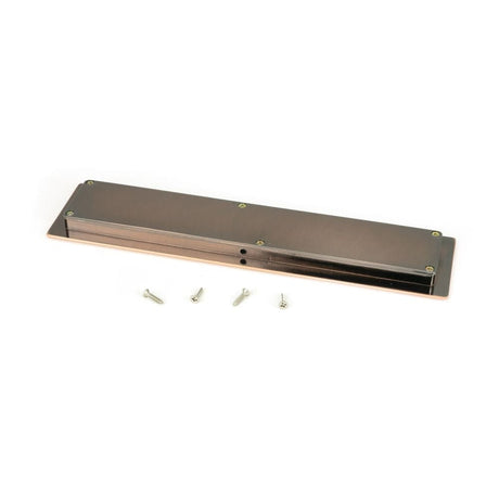 From The Anvil Door Furniture Polished Bronze / Flush Handle / Rectangular From The Anvil - Polished Bronze 250mm Art Deco Rectangular Pull