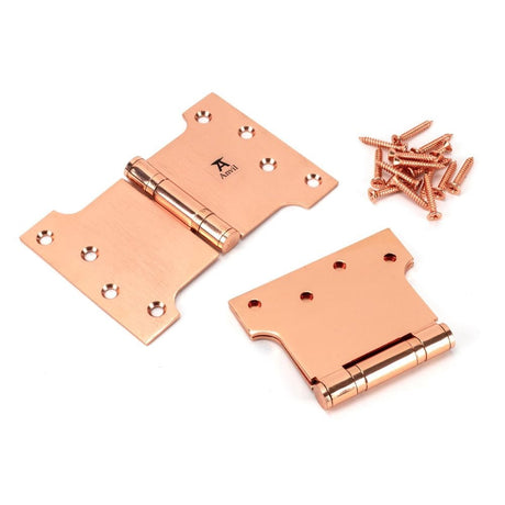 From The Anvil Hinges Polished Bronze / Parliament Hinges / 4" x (102mm) From The Anvil - Polished Bronze 4" x 4" x 6" Parliament Hinge (pair) ss