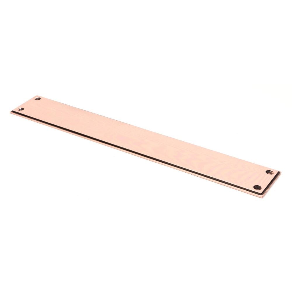 From The Anvil Door Furniture Polished Bronze / Finger Plates / 425 x 65mm From The Anvil - Polished Bronze 425mm Art Deco Fingerplate