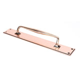 From The Anvil Door Furniture Polished Bronze / Pull Handle (Backplate) From The Anvil - Polished Bronze 425mm Art Deco Pull Handle on Backplate