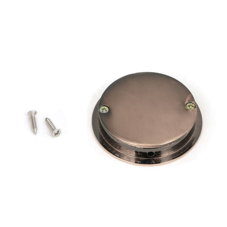 From The Anvil Door Furniture Polished Bronze / Flush Handle / Round From The Anvil - Polished Bronze 60mm Art Deco Round Pull