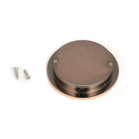 From The Anvil Door Furniture Polished Bronze / Flush Handle / Round From The Anvil - Polished Bronze 75mm Plain Round Pull