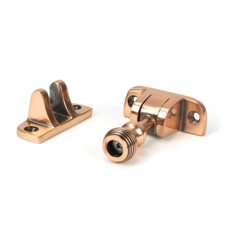 From The Anvil Window Furniture Polished Bronze / Sash Window Brighton Fasteners / Yes From The Anvil - Polished Bronze Beehive Brighton Fastener (Radiused)