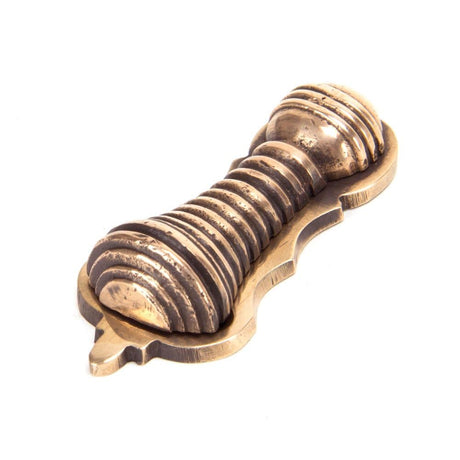 From The Anvil Door Furniture Polished Bronze / Mortice Key Profile Escutcheons From The Anvil - Polished Bronze Beehive Escutcheon