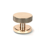 From The Anvil Door Furniture Polished Bronze / Art Deco Centre Door Knob From The Anvil - Polished Bronze Brompton Centre Door Knob (Art Deco)