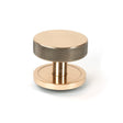 From The Anvil Door Furniture Polished Bronze From The Anvil - Polished Bronze Brompton Centre Door Knob (Plain)