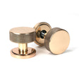 From The Anvil Door Furniture Polished Bronze / Mortice/Rim Knobs From The Anvil - Polished Bronze Brompton Mortice/Rim Knob Set (Art Deco)