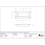 From The Anvil Door Furniture Polished Bronze / Flush Handle / Rectangular From The Anvil - Polished Bronze Flush Handle