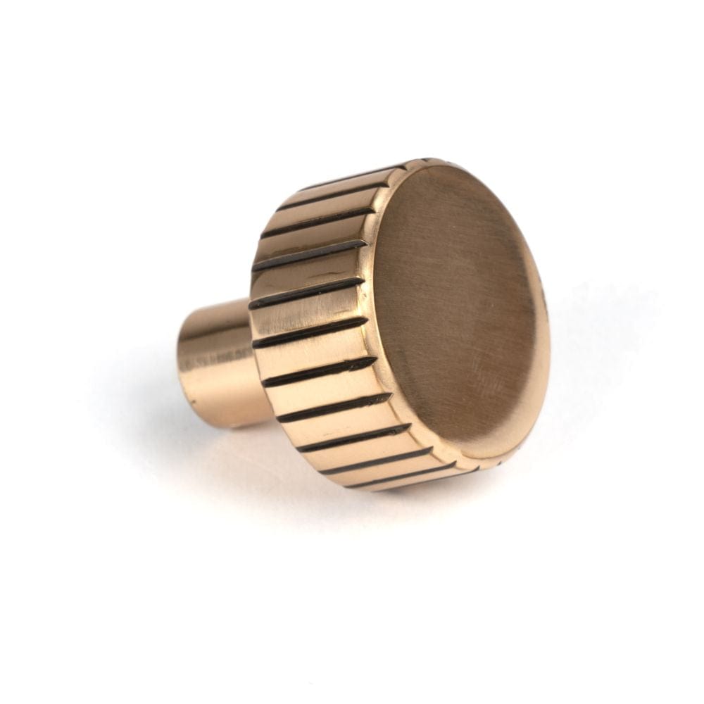 From The Anvil Cabinet Hardware Polished Bronze / Cabinet Knobs / 25mm Dia. From The Anvil - Polished Bronze Judd Cabinet Knob - 25mm (No rose)