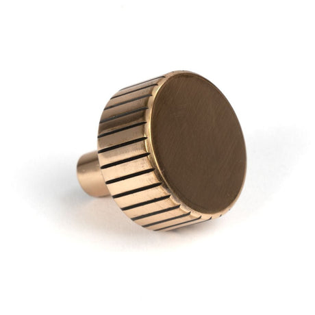 From The Anvil Cabinet Hardware Polished Bronze / Cabinet Knobs / 32mm Dia. From The Anvil - Polished Bronze Judd Cabinet Knob - 32mm (No rose)