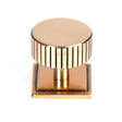 From The Anvil Cabinet Hardware Polished Bronze / Cabinet Knobs / 38mm Dia. From The Anvil - Polished Bronze Judd Cabinet Knob - 38mm (Square)