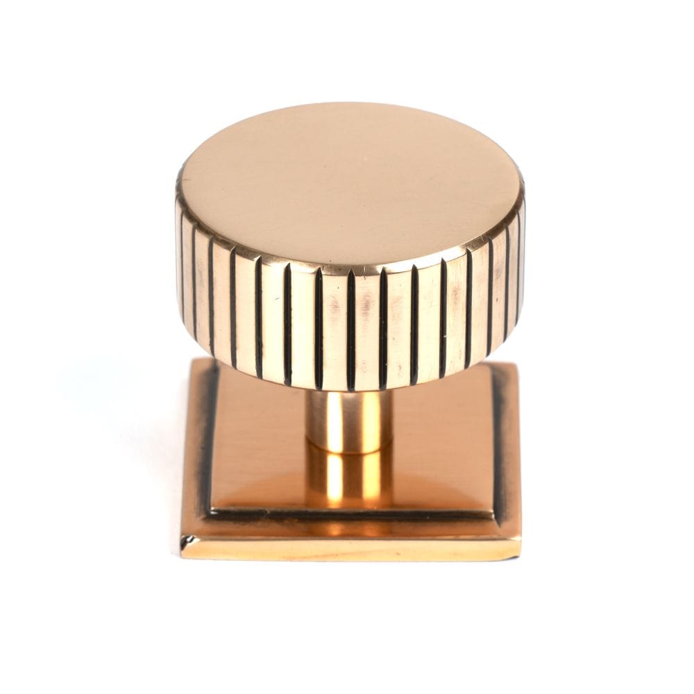 From The Anvil Cabinet Hardware Polished Bronze / Cabinet Knobs / 38mm Dia. From The Anvil - Polished Bronze Judd Cabinet Knob - 38mm (Square)