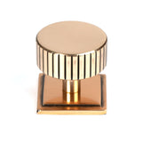 From The Anvil Cabinet Hardware Polished Bronze / Cabinet Knobs / 38mm Dia. From The Anvil - Polished Bronze Judd Cabinet Knob - 38mm (Square)