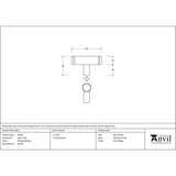 From The Anvil Cabinet Hardware Polished Bronze / Cabinet T-Pulls From The Anvil - Polished Bronze Kelso T-Bar