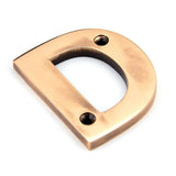 From The Anvil Door Furniture Polished Bronze / Letters / D From The Anvil - Polished Bronze Letter D