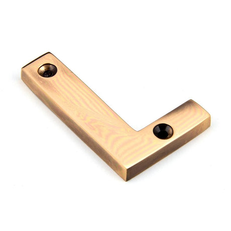 From The Anvil Door Furniture Polished Bronze / Letters / L From The Anvil - Polished Bronze Letter L