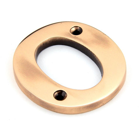 From The Anvil Door Furniture Polished Bronze / Letters / O From The Anvil - Polished Bronze Letter O
