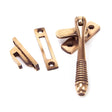 From The Anvil Window Furniture Polished Bronze / Yes / Mortice & Hook Place From The Anvil - Polished Bronze Locking Reeded Fastener