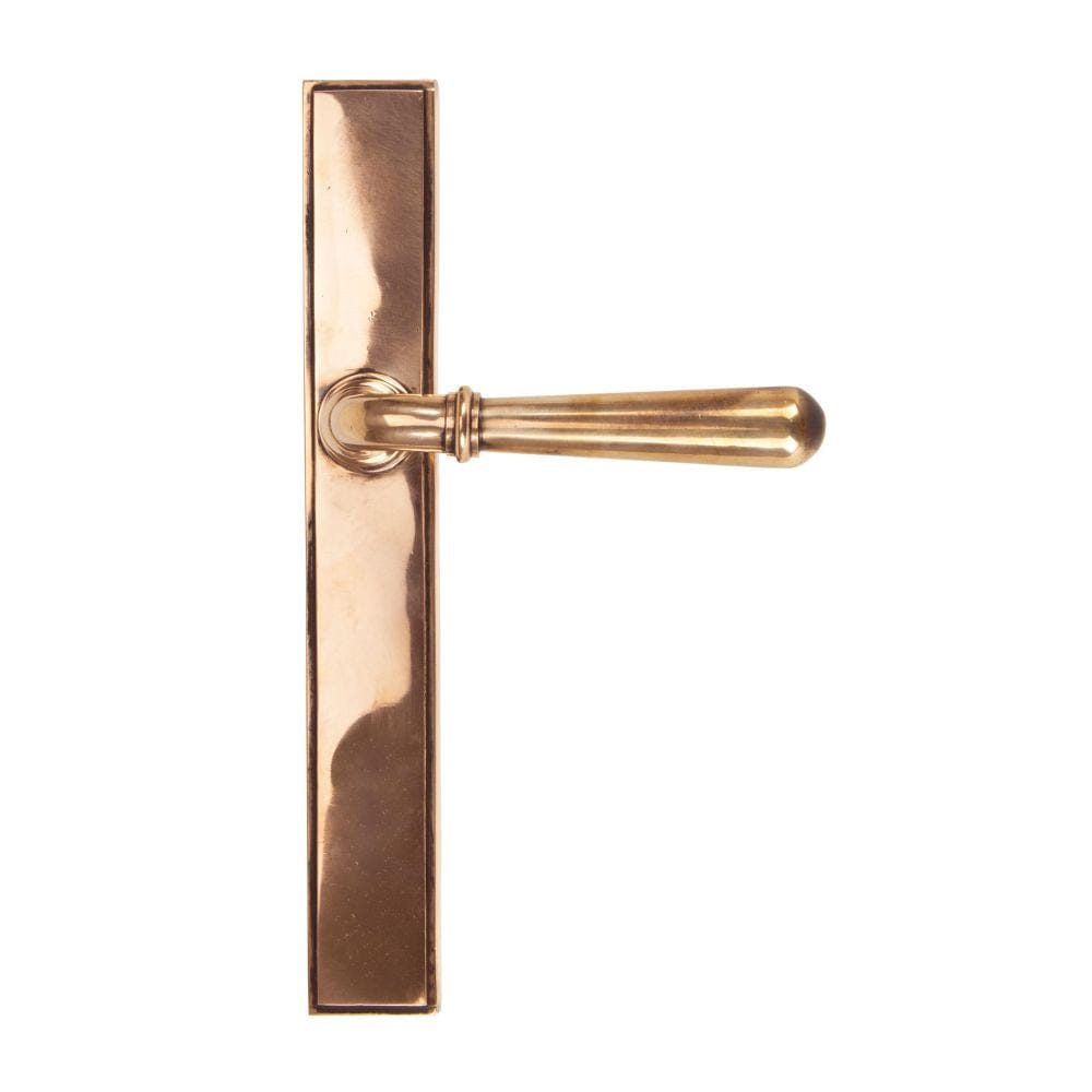 From The Anvil Door Furniture Polished Bronze / Multi Point Latch Set From The Anvil - Polished Bronze Newbury Slimline Lever Espag. Latch Set