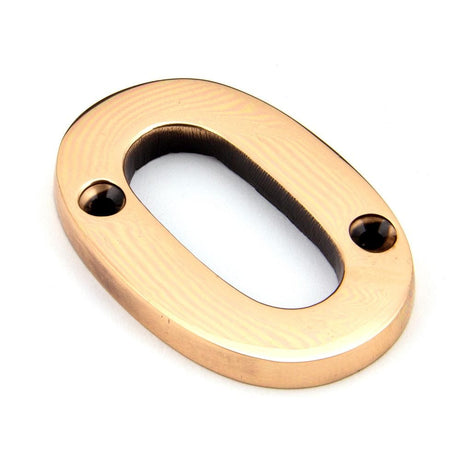 From The Anvil Door Furniture Polished Bronze / Numerals / 0 From The Anvil - Polished Bronze Numeral 0