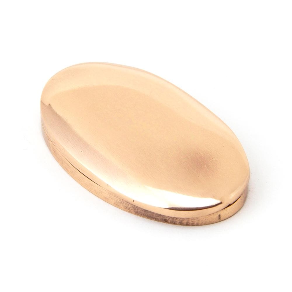 From The Anvil Door Furniture Polished Bronze / Mortice Key Profile Escutcheons From The Anvil - Polished Bronze Oval Escutcheon & Cover