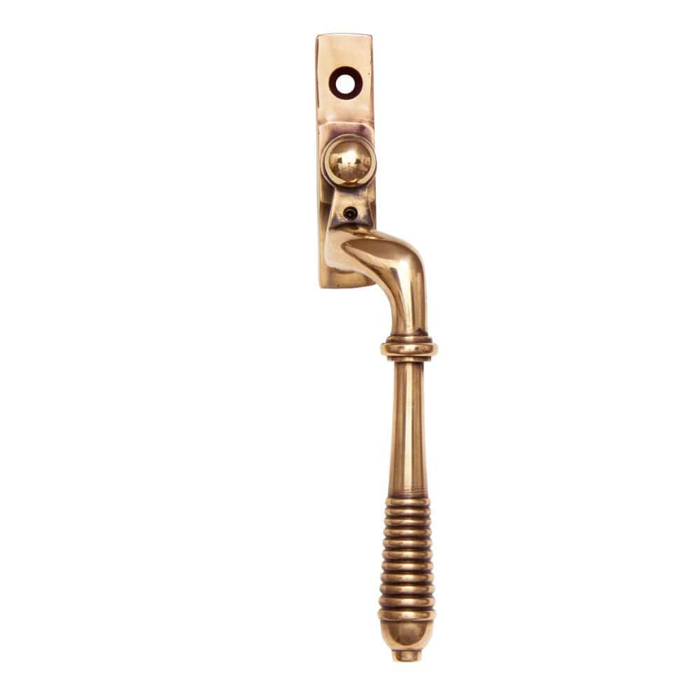 From The Anvil Window Furniture Polished Bronze / Right Hand / Yes From The Anvil - Polished Bronze Reeded Espag - RH