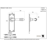 From The Anvil Door Furniture Polished Bronze / Latch Handles From The Anvil - Polished Bronze Reeded Lever Latch Set