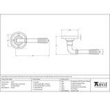 From The Anvil Door Furniture Polished Bronze / Round Rose From The Anvil - Polished Bronze Reeded Lever on Rose Set
